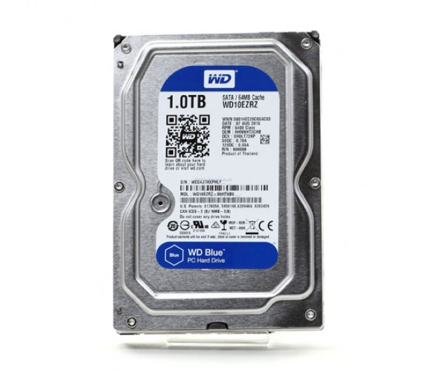 WD Blue 1TB Desktop Hard Disk Drive - 5400 RPM SATA 6 Gb/s 64MB Cache 3.5 Inch _WD10EZRZ